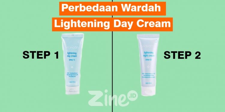 Perbedaan Wardah Lightening Day Cream Step 1 dan 2
