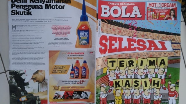 Iklan di tabloid (Kumparan)